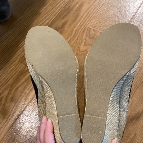 George Women’s Black Slip  on Wedge Heels (Size 10) - Picture 7 of 7